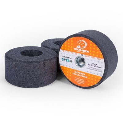 Шарошка бакелитовая прямая Green TECH-NICK D100/M14№/36 Шарошка бакелитовая прямая Green TECH-NICK D100/M14№/36