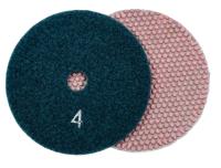 Алмазные гибкие шлифовальные круги ТОЧКИ Pads 5-STEP №4 100D