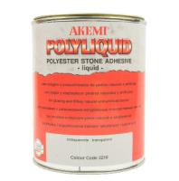 Клей полиэфирный жидкая шпатлевка Akemi Poly-Liquid прозрачно-медовая 10482